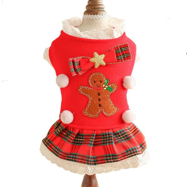 

dog apparel christmas clothes pet dress solid color coat sweatshirt vest pets cat warm puppy coats jackets fw3