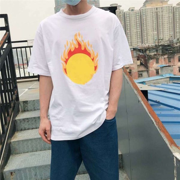 

summer fashion brand high-quality letter printed t shirt men and women casual short sleeves, White;black