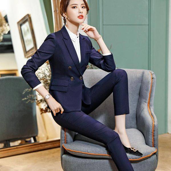 

pant pant suit women set fashion blazers and matching pants parts lady at the el interview 2 wear office, White