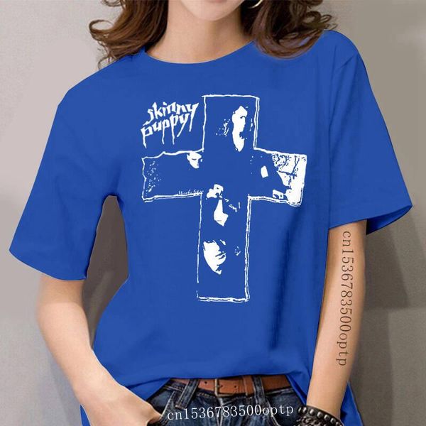 

women's t-shirt 2021 rare skinny puppy vintage women black s-3xl, White