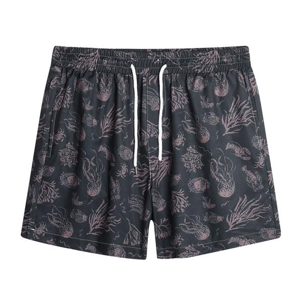 

men's shorts mens swim quick dry summer beach board swimwear fashion volley with mesh lining swimming bermuda masculina, White;black