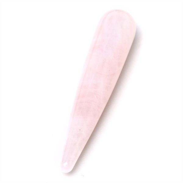 Natürliche Rose Quarz Yoni Zauberstab Kristall Massage Zauberstab Vergnügen Sticks Körper Massager Spielzeug für Frauen Kegel Übung