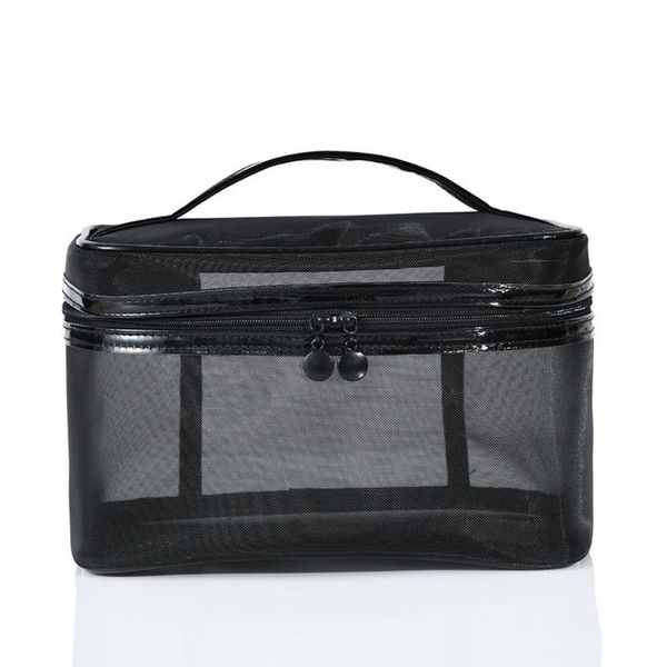 

women men necessary portable cosmetic bag transparent travel organizer fashion large black toiletry bags makeup pouch & cases