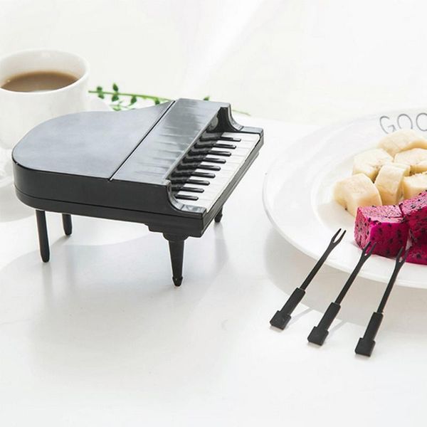 

forks x7ab piano key decorative fruit plastic tableware bar kitchen dessert cutlery