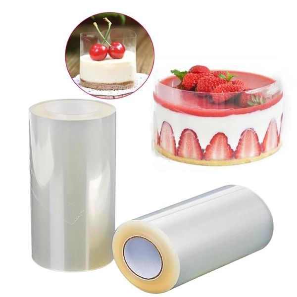 

other bakeware 8cm*10m/10cm*10m chocolate cake surround film transparent pasteleria collar kitchen acetate candy for baking durable