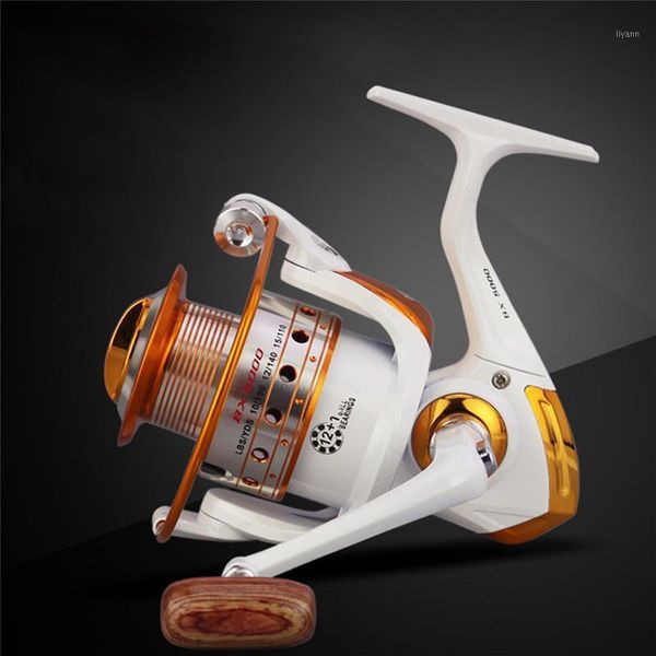 

baitcasting reels spinning fishing reel 12bb + 1 bearing balls 500-9000 series metal coil boat rock wheel salt water