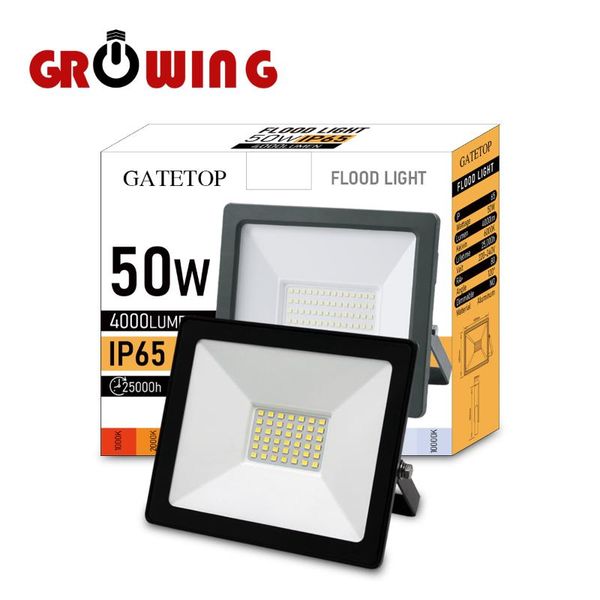 

floodlight 50w ip65 dust proof waterproof outdoor led light 220-240v high lumen for garden courtyard street floodlights