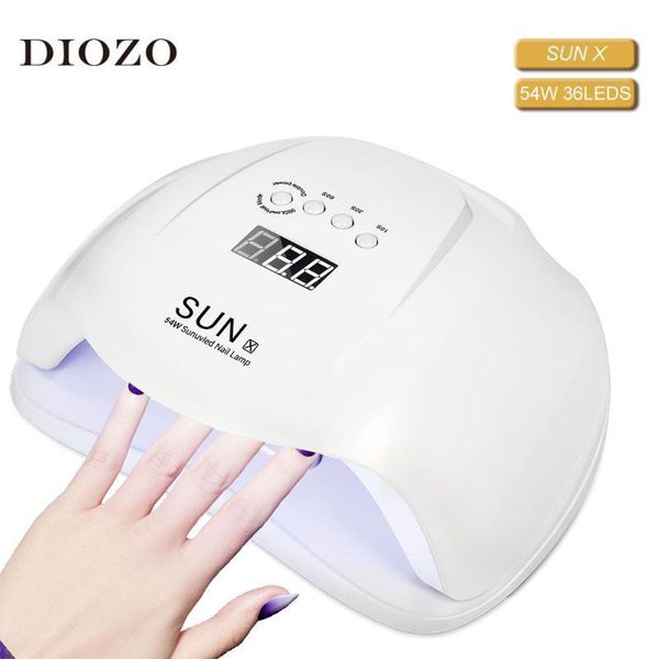 

nail lamp with 10/30/60/99s timer sun x 54w/80w quick dryer digital screen manicure machine removable uv led manicure1