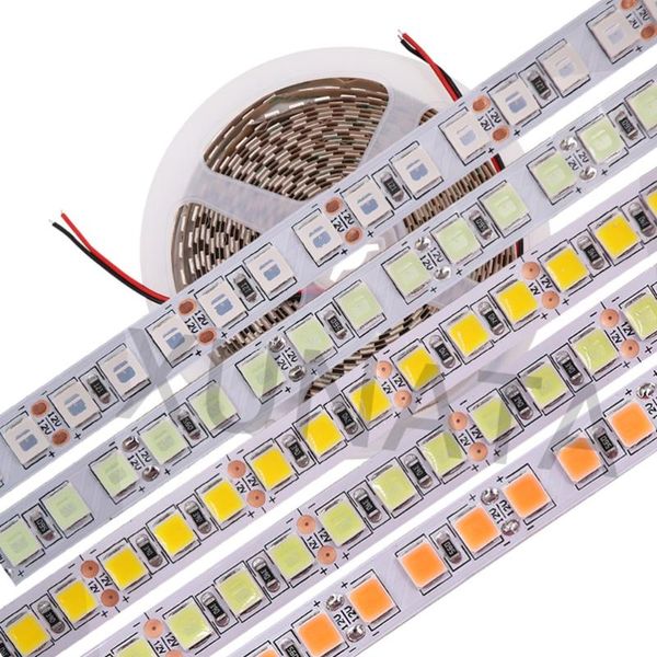

strips 5054 led strip light 5m 12v 120led/60led flexible waterproof tape kitchen bedroom ligtiing warm white more brighter 5630