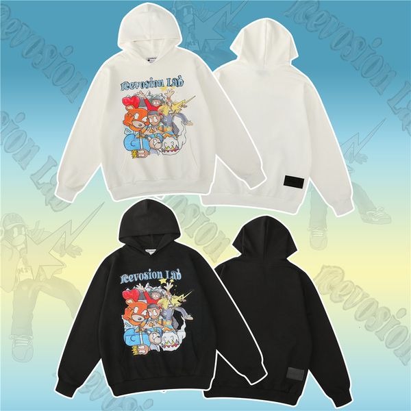 

men's hoodies & sweatshirts 2021 arrival men's cartoon character printed street harajuku pure cotton autumn, Black