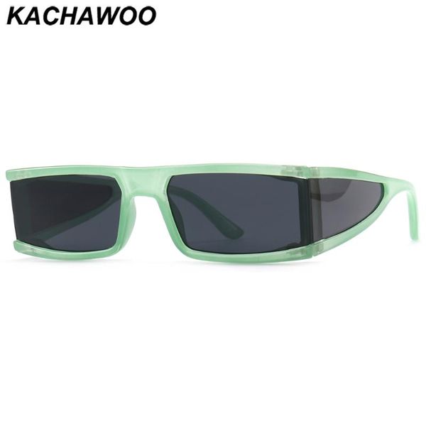 

sunglasses kachawoo ladies rectangular shield uv400 brown green sun glasses female accessories european style, White;black