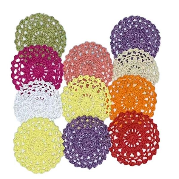 

table cloth lace round cotton place mat dining pad crochet placemat cup mug tablecloth tea handmade doily kitchen