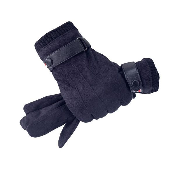 

cycling gloves fashion women autumn winter cute furry warm mitts full finger mittens outdoor sport female screen drop, Black