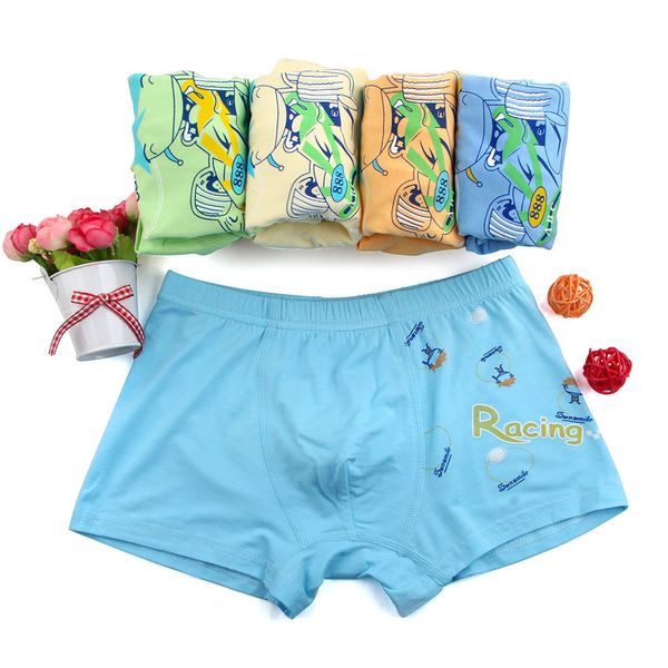 

underpants the high-quality goods children's boys' underwear modal cotton boxer abc car, Black;white