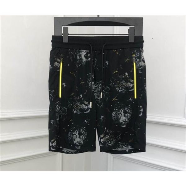 

short fashion famous brand cotton tiger print shorts for men, White;black