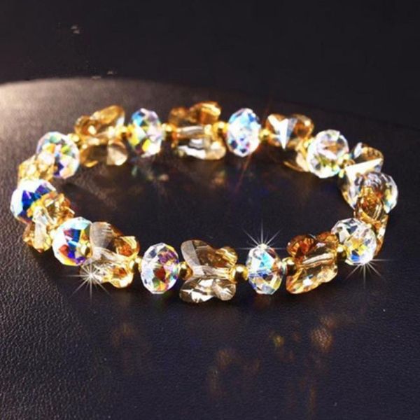 

bracelet 2021 creative diy artificial crystal butterfly jewelry store, Golden;silver