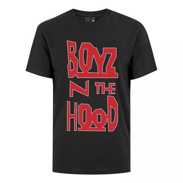 

boyz n the hood vertical official logo t-shirt men unisex, White;black