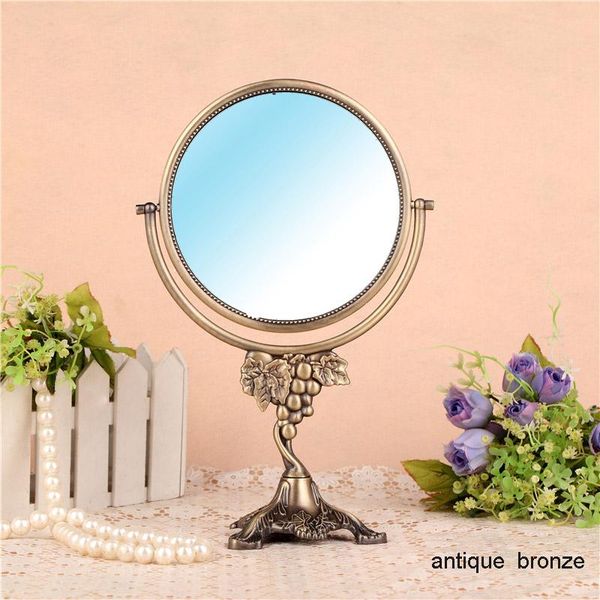 

mirrors yelena's high-end rural-style table mirror lovely double-sided deskstudent dormitory princess makeup dressing 360a
