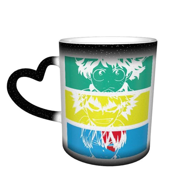

mugs bakugou mug porcelain cereal the changes color creative modern cups
