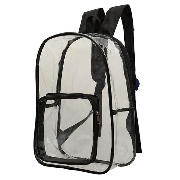 

outdoor bags security book backpack travel transparent school clear