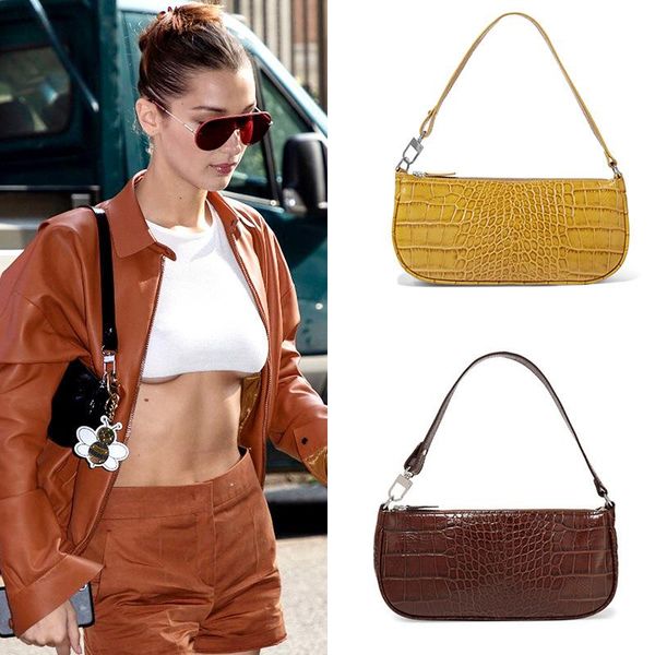 

evening bags fashion exquisite shopping bag retro casual women totes shoulder female pu leather solid color crocodile pattern handbag