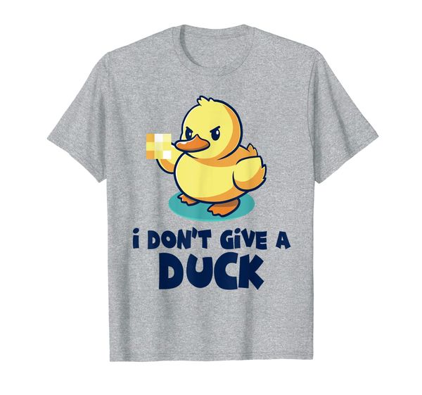 

i don't give a duck funny cute duck gift tee t-shirt, White;black