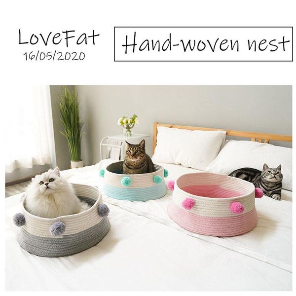 

cat beds & furniture bed house pet can washable for small dogs nest warm sleeping foldable cute indoor cats dog