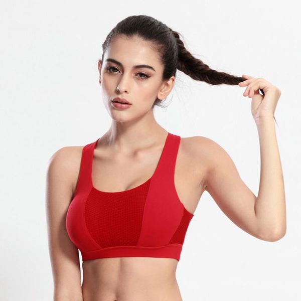 

yoga outfit style women ladies breathable sports fitness padded bra running push up seamless overlapping bras1