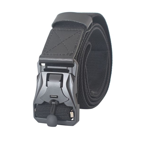 

new wallet magnetic casual men's belt tactical alloy magnet functional buckle, Black;brown