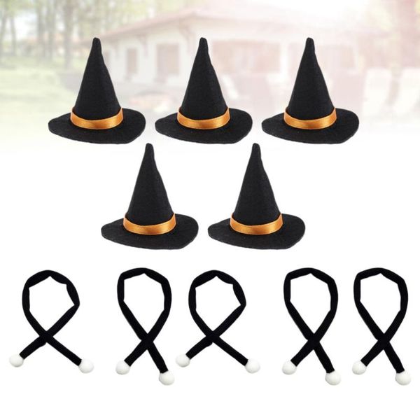 

party hats 10pcs mini witch bottle decor scarf dress diy crafts ( hat and )