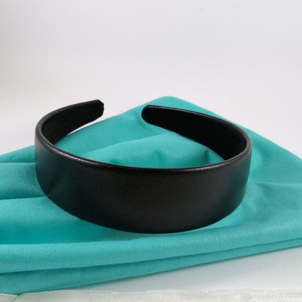 

literature and art 25 mm wide accessories black leather modeling wash face broken fixer hair band, Golden;silver