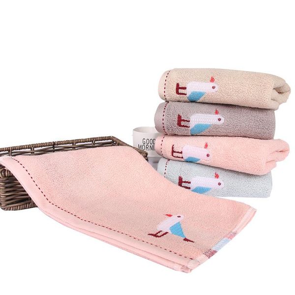 

towel [2 pcs] bath cartoon cute thick super absorbent soft colorful home travel portable gift