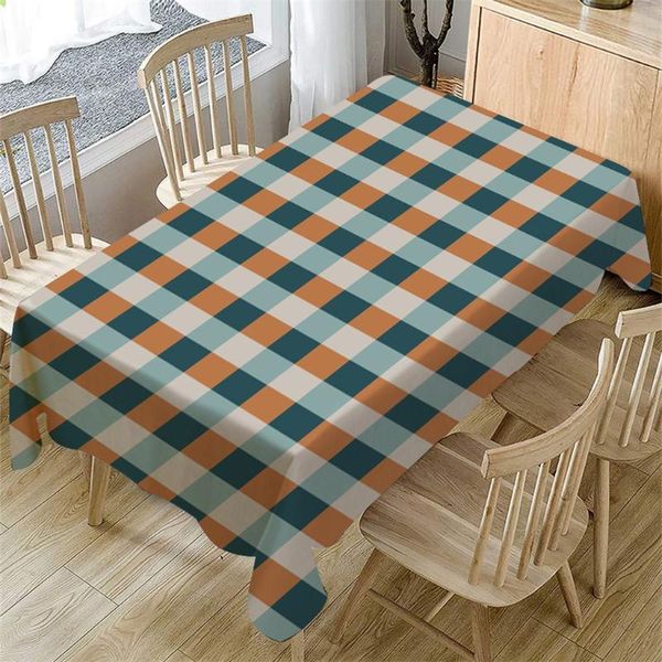 

table cloth simple square pattern rectangular tea cover dining oilproof kitchen manteles home decor