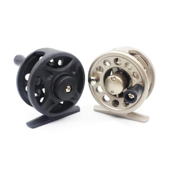 

winter fishing plastic ice reel right/left handed raft wheel baitcasting reels