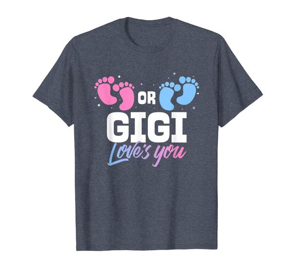 

Pink or Blue Gigi Loves You Gender Reveal T-Shirt, Mainly pictures