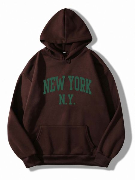 

letter graphic drawstring thermal lined hoodie 85re#, White;black