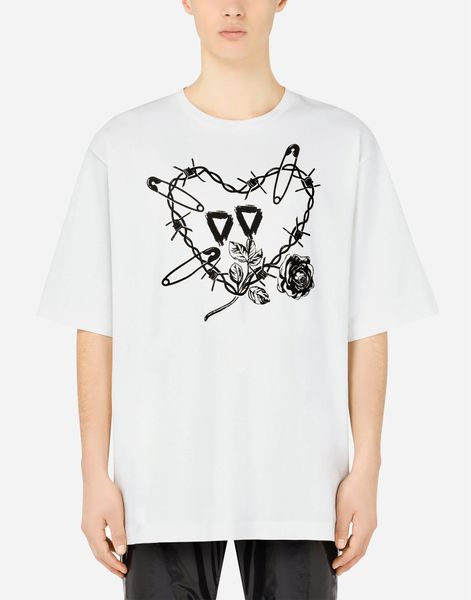 T-shirt da uomo T-shirt in cotone con stampa del logo DSQ PHANTOM TURTLE T-shirt da uomo di design Moda estiva Casual Streetwear Top T-shirt a maniche corte