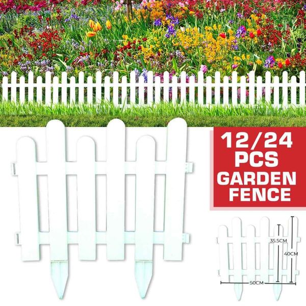 

fencing, trellis & gates 12/24pcs 50x43cm indoor garden fence plastic courtyard kindergarten flower vegetable christmas decoration