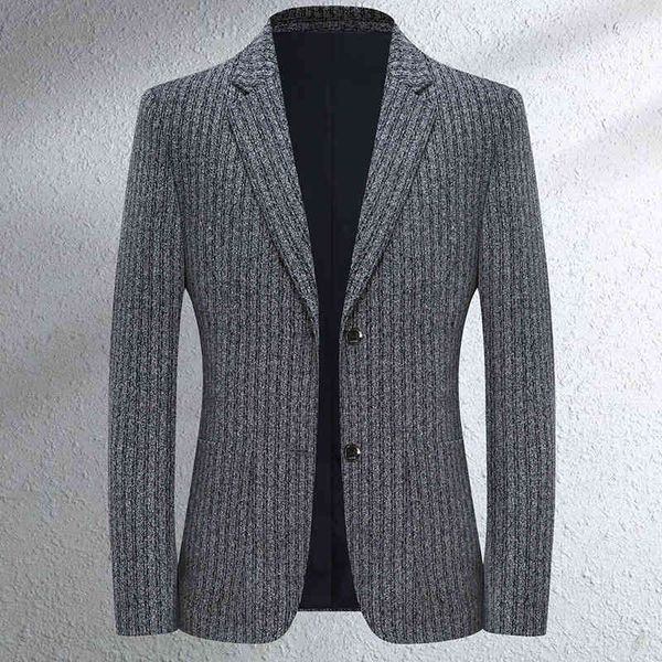 

men's woolen knitted suit urban bus suit coat, White;black