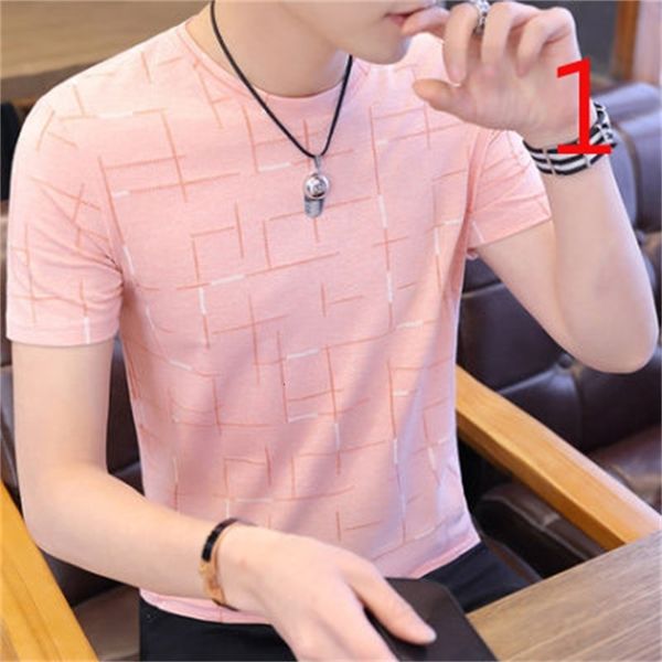 

men's t-shirts korean harajuku style t-shirt short sleeve trend scol, White;black