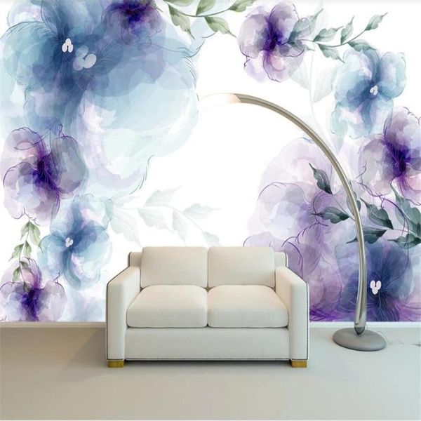 

wallpapers milofi custom 3d wallpaper mural melancholy flowers living room bedroom background wall decoration painting