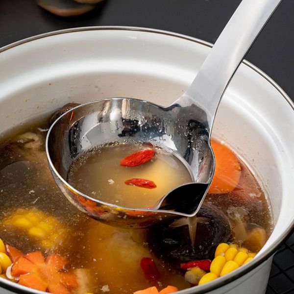 

spoons kitchen filter oil soup spoon, 304 stainless steel large separator, colander