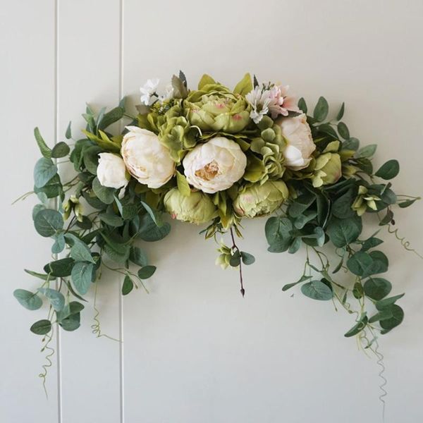 

aquariums wedding peony backdrop flowers handmade swag table runner centerpiece garland home hanging wreath decor