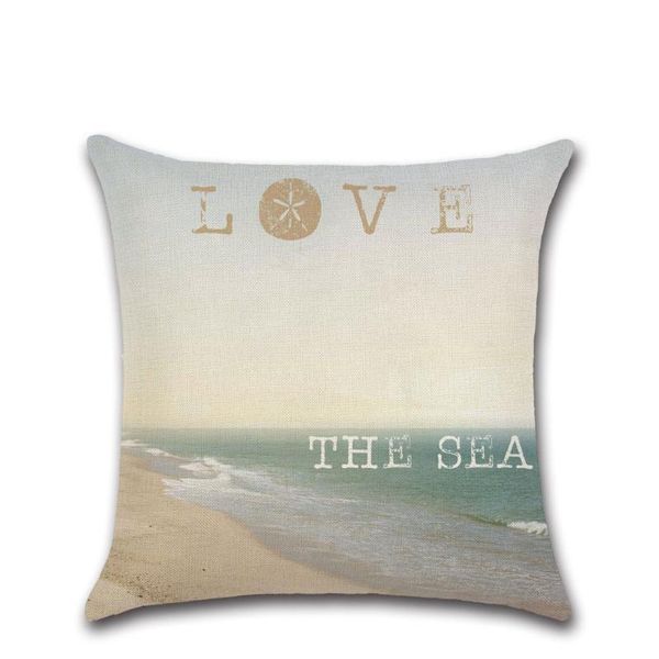 

cushion/decorative pillow beach theme series linen cushion cover decorative sea landscape pillowcase 45*45cm throw case for car sofa bedroom