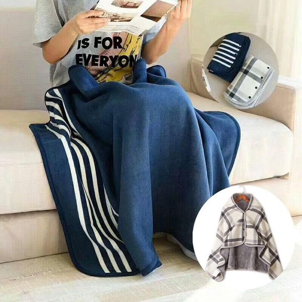 

blankets keep warm office leg blanket sofa shawl buckle for beds fluffy