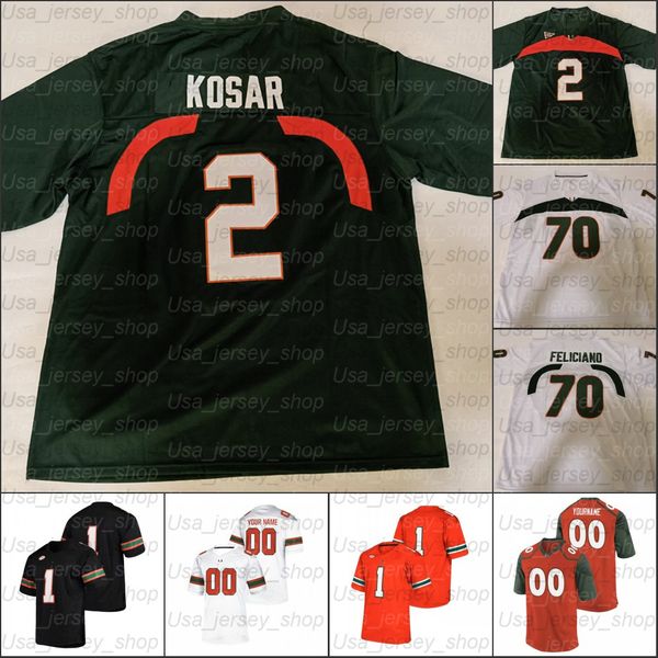 

custom miami hurricanes football jersey #6 miller #5 johnson #16 evan shirreffs #17 stephen morris #26 rayshawn jenkins jerseys, Black