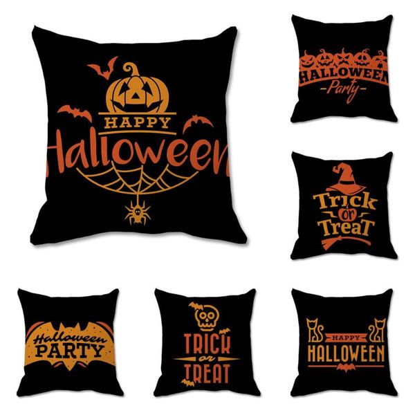 

pillow case 45x45cm halloween decorative cushion cover pumpkin witch sofa cases cartoon throw pillowcase for home decor