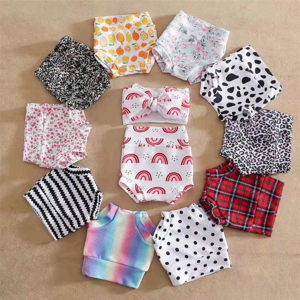 

summer children's shorts hair bands suit baby bread diapers 3t girls clothes pants, Black