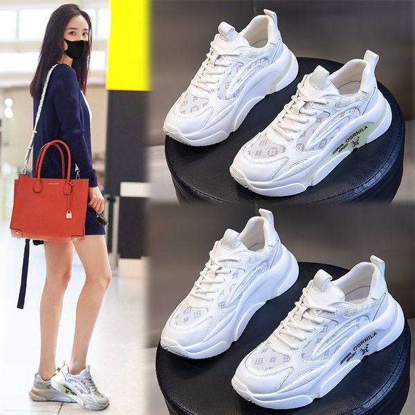 

leather women's shoes 2021 summer fashion single breathable and versatile sports leisure shallow mouth flat, Black;white