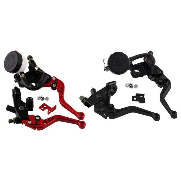 

motorcycle brakes universal clutch brake master cylinder reservoir levers kit hydraulic lever left and right set